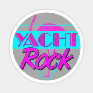 Yacht Rock Retro Flamingo Magnet